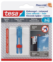 tesa Klebenägel 4.5 cm x 6.4 cm weiß