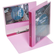 EICHNER Präsentationsringbuch 2-Ringe DIN A4 2.5 cm rot-transparent