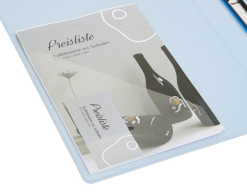 EICHNER Präsentationsringbuch 4-Ringe DIN A4 2.5 cm blau-transparent