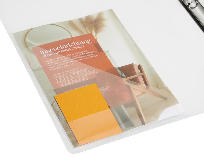 EICHNER Präsentationsringbuch 2-Ringe DIN A4 2.5 cm grau-transparent