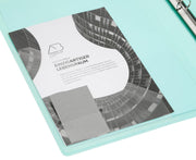 EICHNER Präsentationsringbuch 2-Ringe DIN A4 2.5 cm grün-transparent
