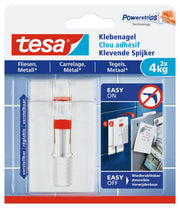 tesa Klebenägel 2.4 cm x 4.5 cm weiß