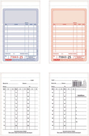 herlitz Formularbuch Kassenblock mit Additionsblatt, mit fortlaufenden Nummern DIN A6 2x 50 Seiten