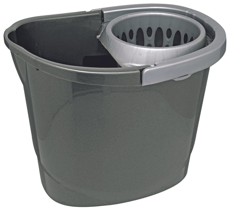 flink & sauber Putzeimer 12,0 l grau