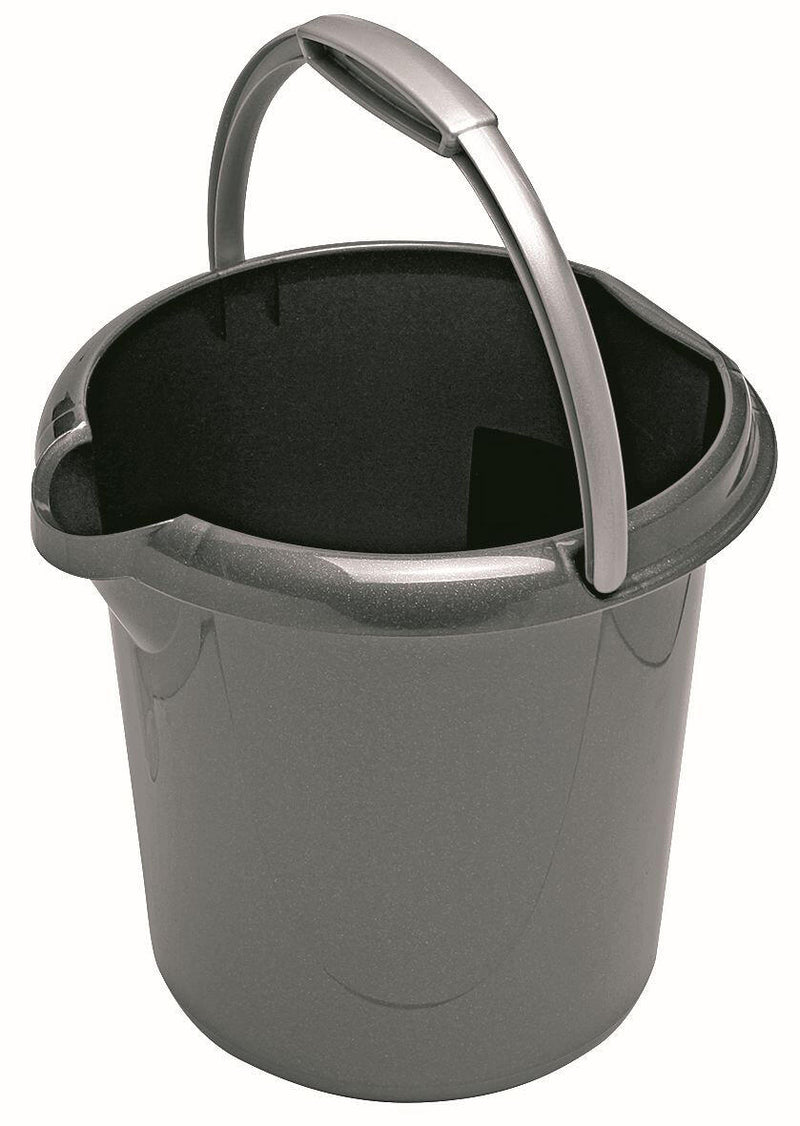 flink & sauber Putzeimer 5,0 l grau