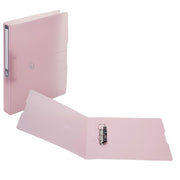 herlitz Ringbuch 2-Ringe DIN A4 3.8 cm rosa-transparent