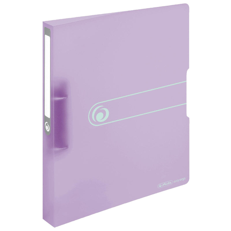 herlitz Ringbuch 2-Ringe DIN A4 3.8 cm lila-transparent
