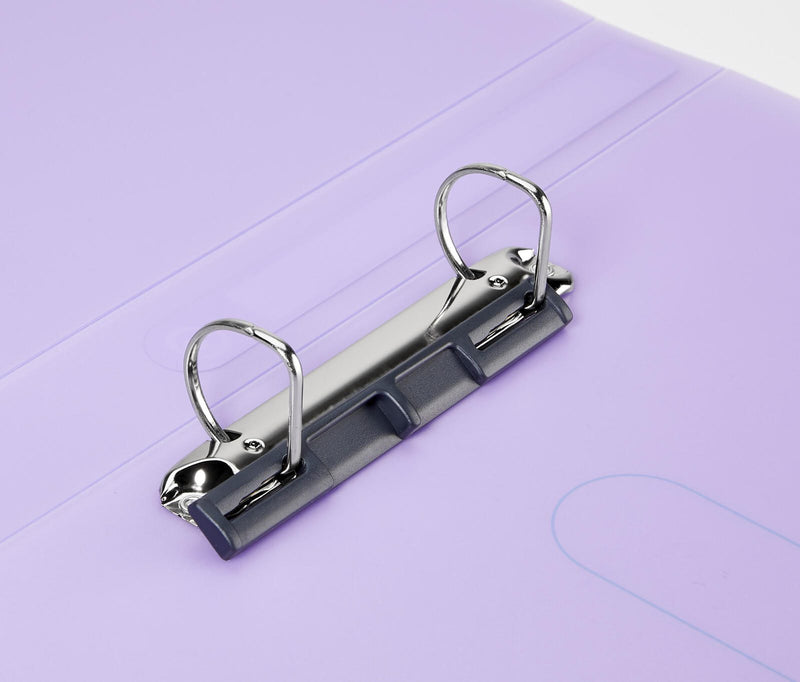 herlitz Ringbuch 2-Ringe DIN A4 3.8 cm lila-transparent