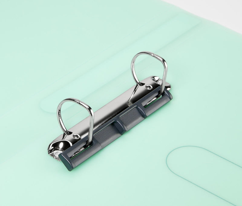 herlitz Ringbuch 2-Ringe DIN A4 3.8 cm grün-transparent