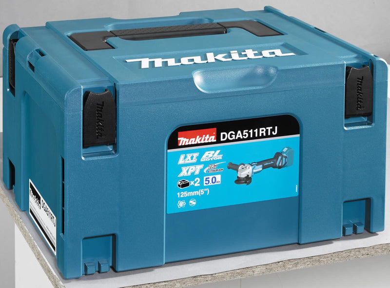 makita Akku-Winkelschleifer-Set DGA511RTJ