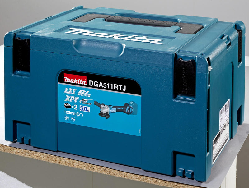 makita Akku-Winkelschleifer-Set DGA511RTJ