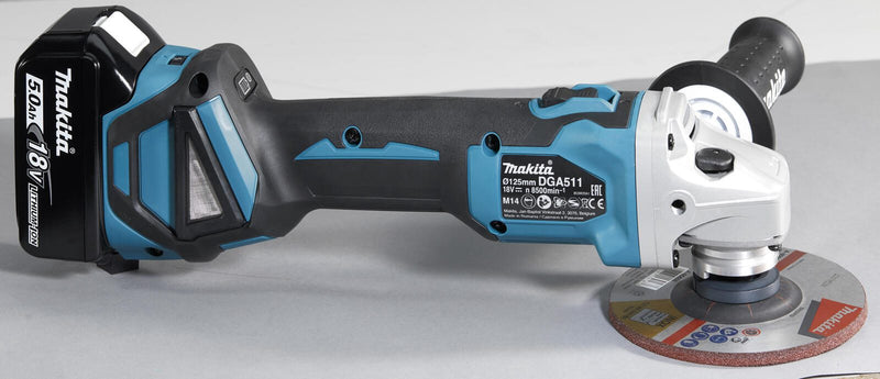 makita Akku-Winkelschleifer-Set DGA511RTJ