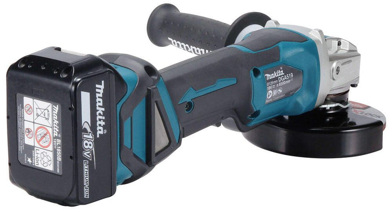 makita Akku-Winkelschleifer-Set DGA519RTJ