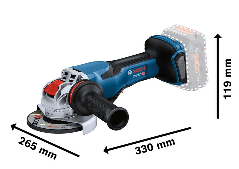 BOSCH Professional Akku-Winkelschleifer 06019H6F00