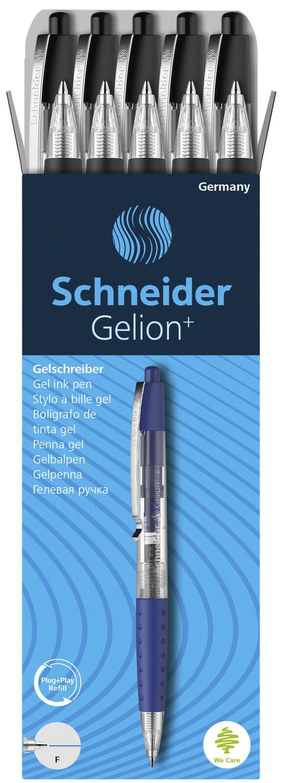 Schneider Gelion Gelschreiber 0.4 mm, Schreibfarbe: Schwarz
