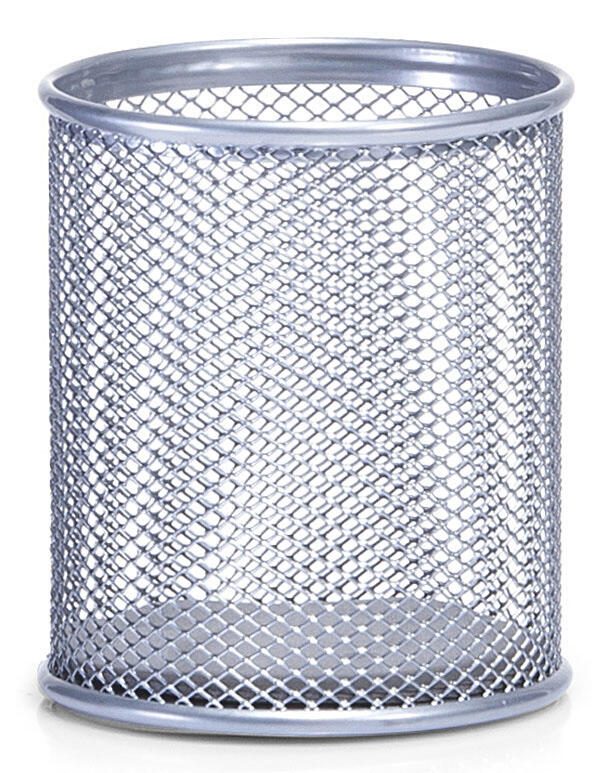 Zeller Stiftehalter 8,3 x 8,3 x 9,5 cm alufarben