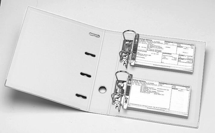 ELBA Doppelordner 2x A5 quer Polyvinylchlorid (PVC) weiß