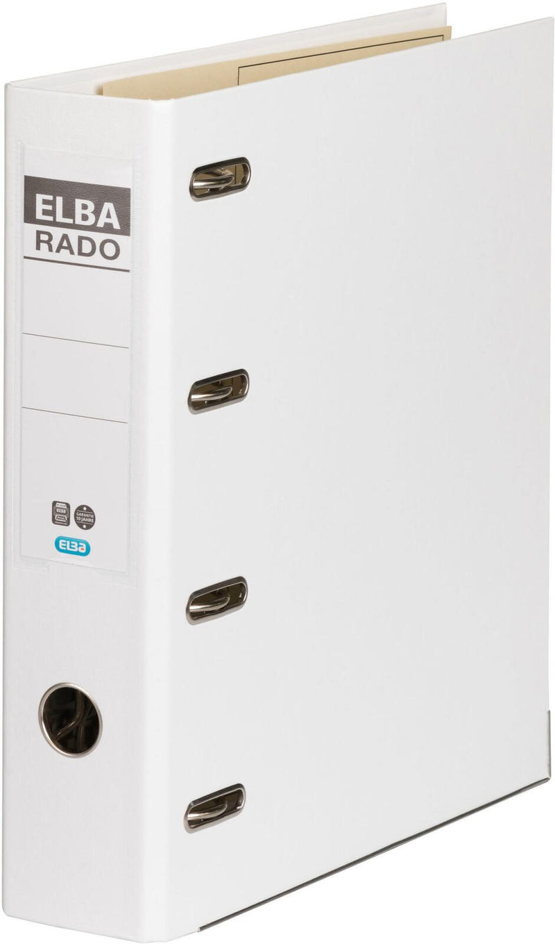 ELBA Doppelordner 2x A5 quer Polyvinylchlorid (PVC) weiß
