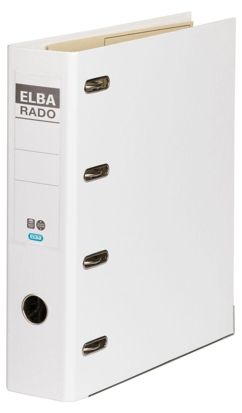 ELBA Doppelordner 2x A5 quer Polyvinylchlorid (PVC) weiß