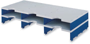 styro Sortierstation DIN C4 6-Fach grau/blau