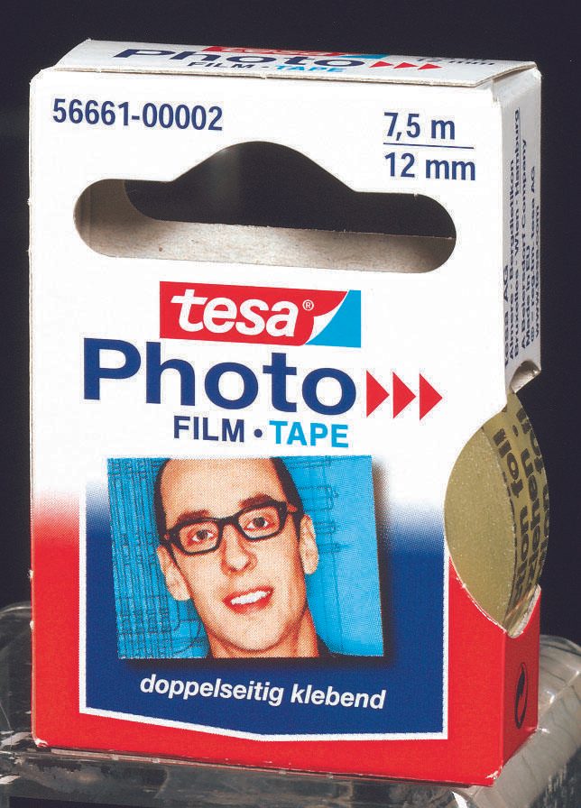 tesa doppelseitiges Klebeband 12 mm x 7.5 m transparent