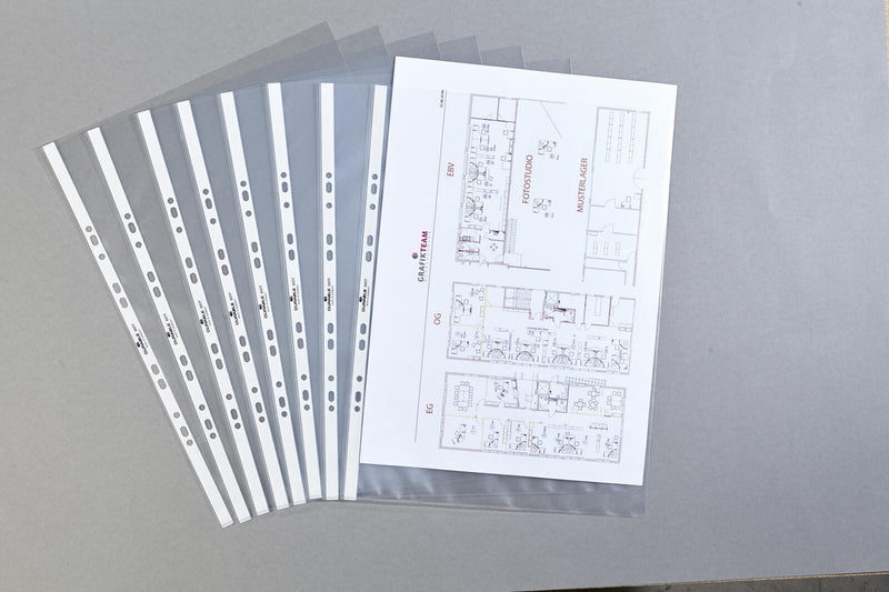DURABLE Prospekthüllen DIN A3 quer 0.12 mm transparent