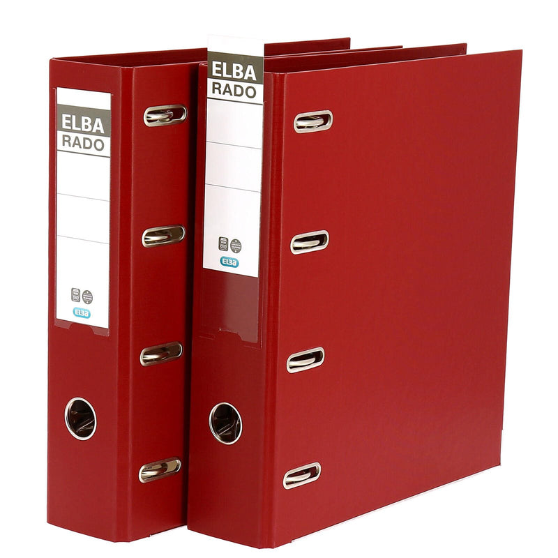 ELBA Doppelordner 2x A5 quer Polyvinylchlorid (PVC) rot