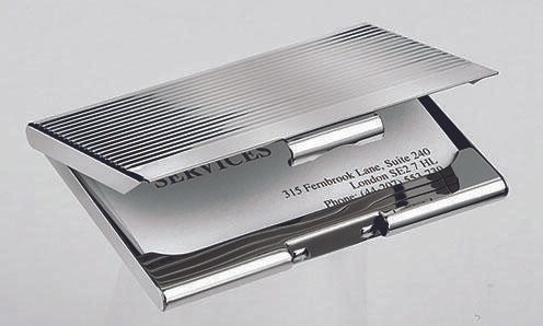 SIGEL Visitenkartenetui 95 x 7 x 62 mm silber