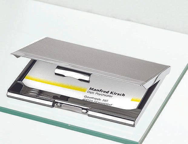 SIGEL Visitenkartenetui 95 x 7 x 62 mm silber