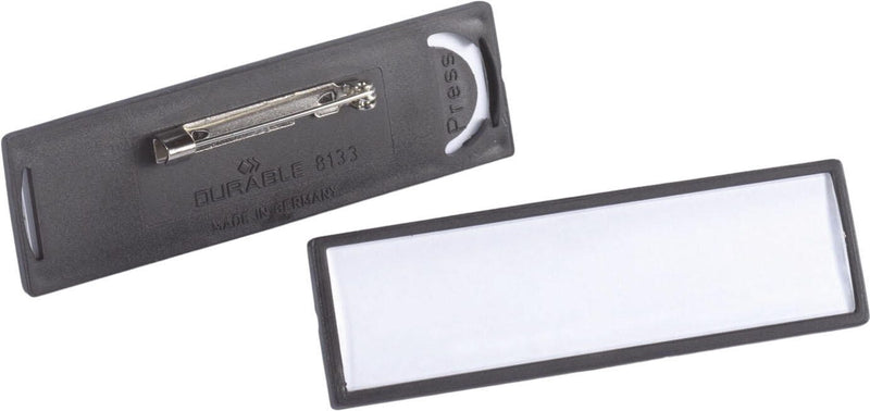 DURABLE Namensschilder schwarz 6.7 cm x 1.7 cm