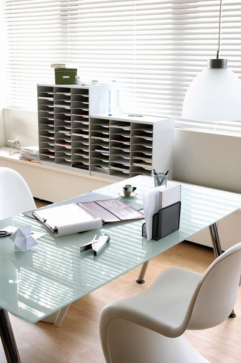PAPERFLOW Sortierstation DIN A4 24-Fach lichtgrau