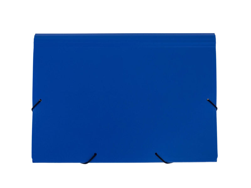 FolderSys Fächermappe DIN A4 5-Fach blau