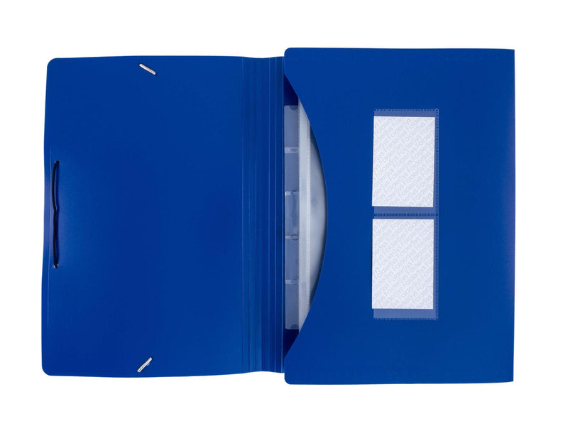 FolderSys Fächermappe DIN A4 5-Fach blau
