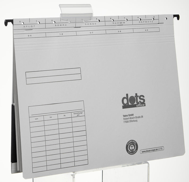 dots Personalhefter DIN A4 kaufmännische Heftung lichtgrau