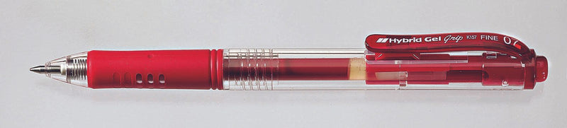 Pentel Hybrid Gel K 157 Gelschreiber 0.35 mm, Schreibfarbe: Rot