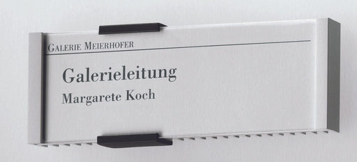 DURABLE Türschild 14,9 x 5,25 cm silber