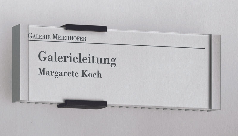 DURABLE Türschild 14,9 x 5,25 cm silber