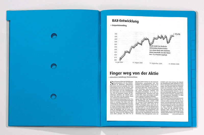 bene Ordnungsmappe DIN A4 12-Fach blau