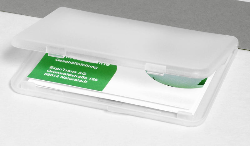 SIGEL Visitenkartenetui 100 x 10 x 70 mm transparent