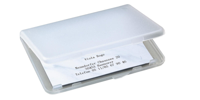 SIGEL Visitenkartenetui 100 x 10 x 70 mm transparent