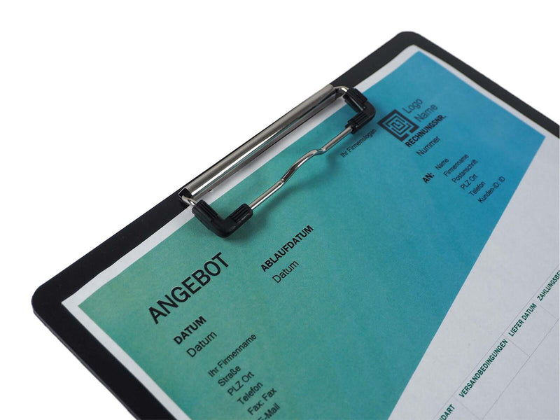FolderSys Klemmbrett DIN A4 schwarz