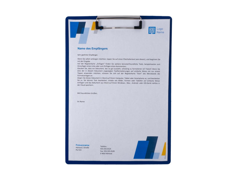 FolderSys Klemmbrett DIN A4 blau