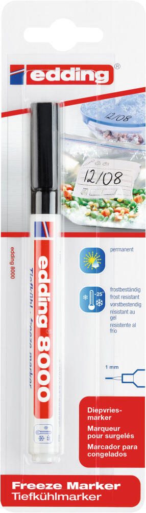 edding Tiefkühlmarker 1.0 mm Schwarz