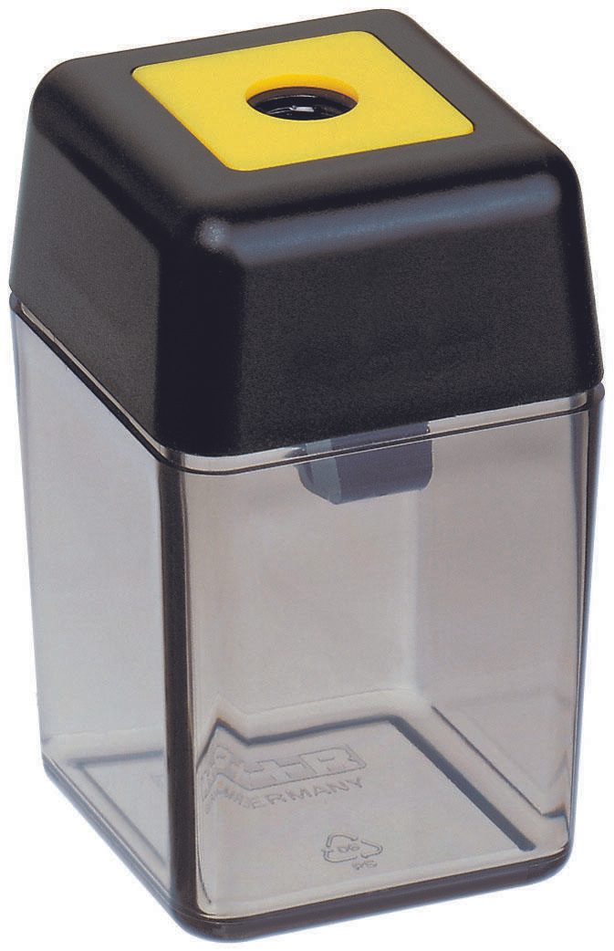 M + R Dosenspitzer schwarz/transparent