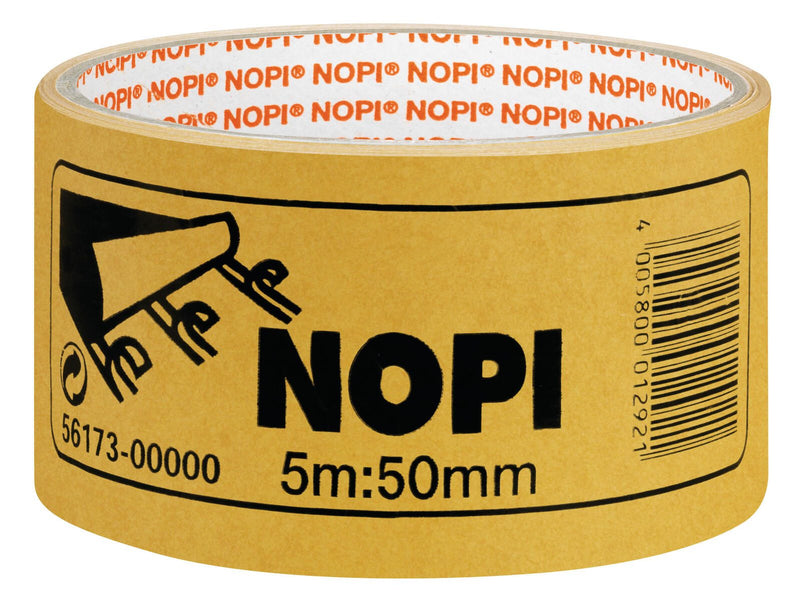 NOPI doppelseitiges Klebeband 50 mm x 5 m braun