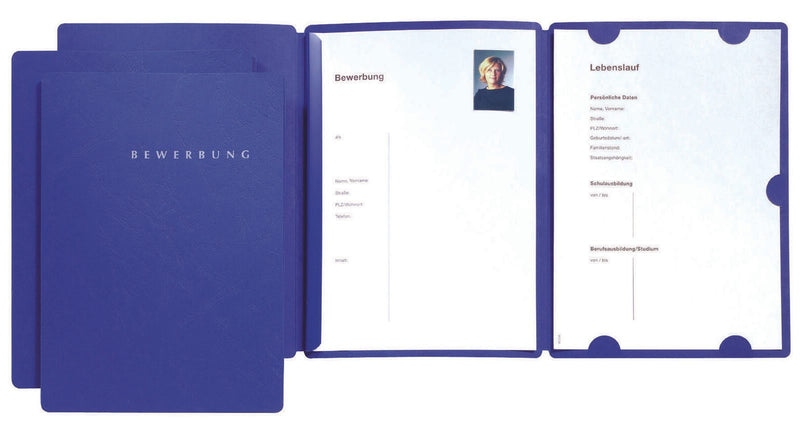 PAGNA Bewerbungsmappen Select DIN A4 blau