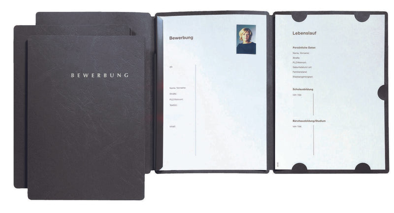 PAGNA Bewerbungsmappen Select DIN A4 schwarz