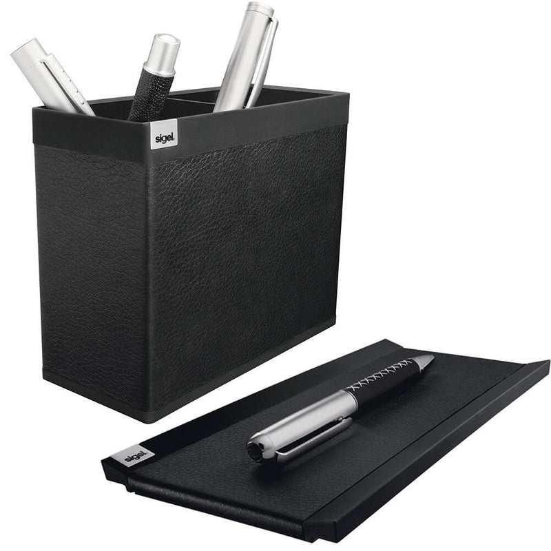 SIGEL Stiftablage 20,0 x 10,0 x 1,0 cm saphirschwarz