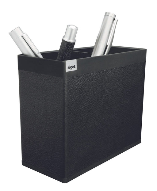 SIGEL Stiftehalter 13,0 x 6,0 x 10,7 cm saphirschwarz