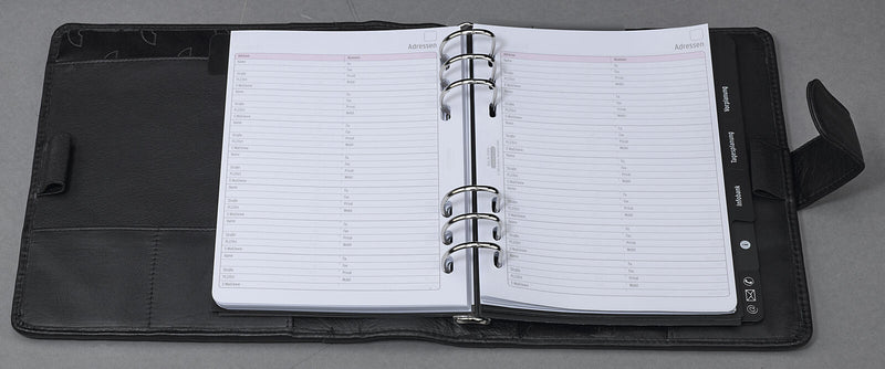 CHRONOPLAN Terminplaner 22,0 x 5,0 x 24,0 cm schwarz